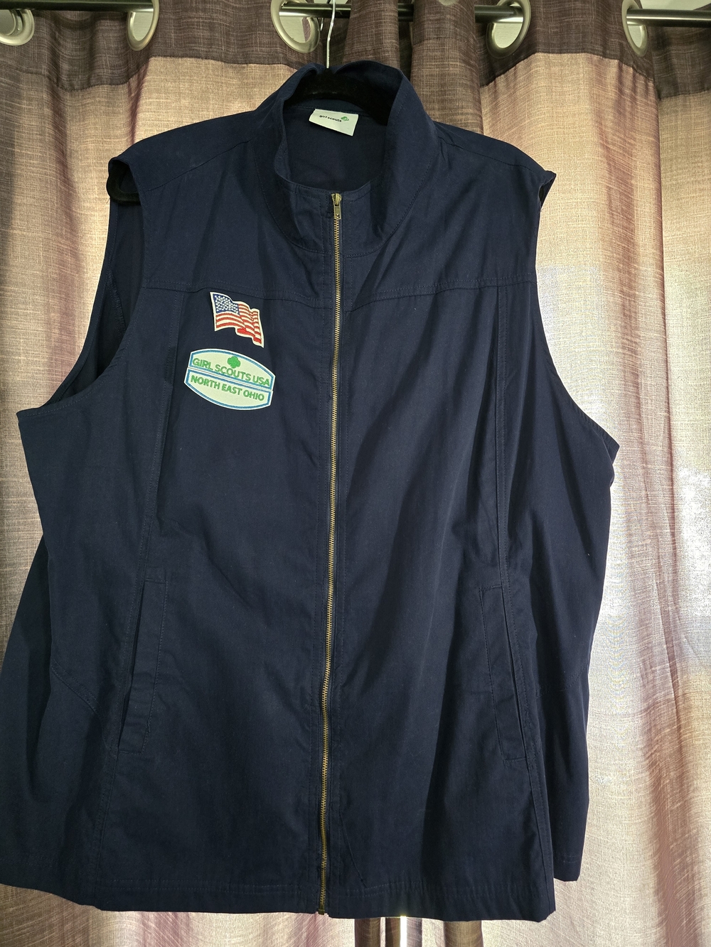 Girl Scouts USA North East Ohio Navy Adult Uniform Vest